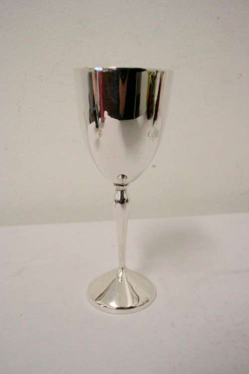 **RS17** Three beautiful silver plated goblets in stunning condition. One price for all