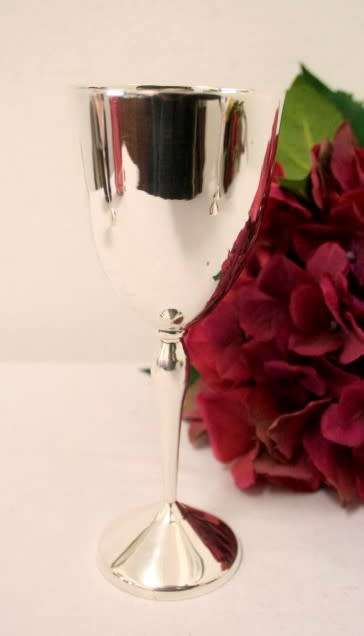 **RS17** Three beautiful silver plated goblets in stunning condition. One price for all