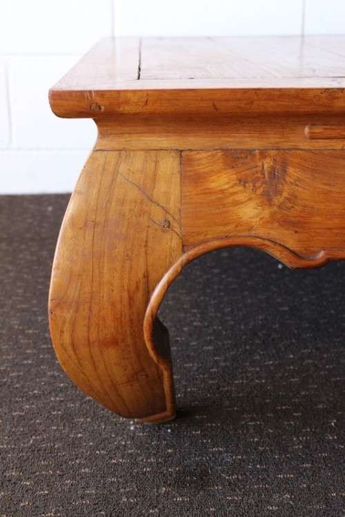 A superb & beautifully made vintage oriental Elm wood square centre coffee table in lovely condition