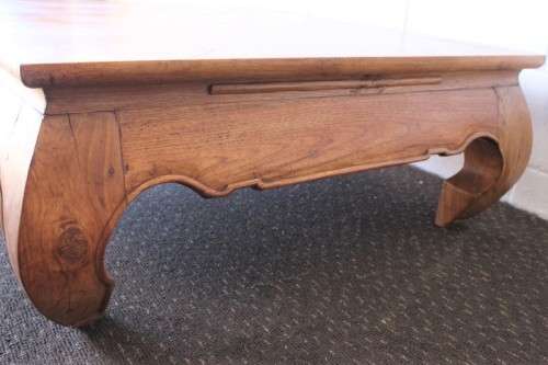 A superb & beautifully made vintage oriental Elm wood square centre coffee table in lovely condition