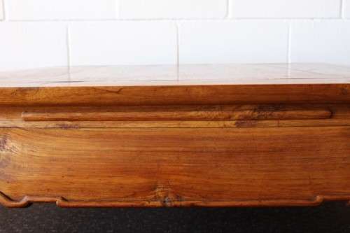 A superb & beautifully made vintage oriental Elm wood square centre coffee table in lovely condition