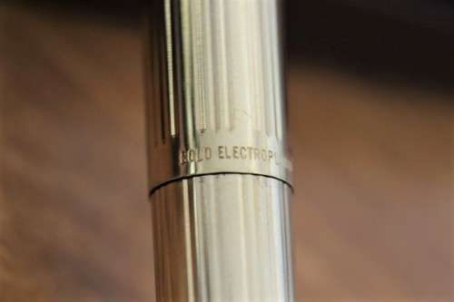 **RS17** Superb Sheaffer Imperial 777 gold plated fountain pen w/ 14ct gold nib in its original box