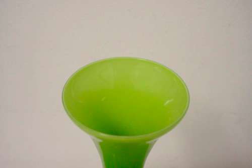 A superb vintage 1960s-70s Japanese made knobbled green "Dalek" vase.
