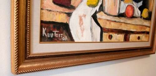 **RS17** A signed and framed "K Du Toit" still life oil painting in very good condition. Fabulous!