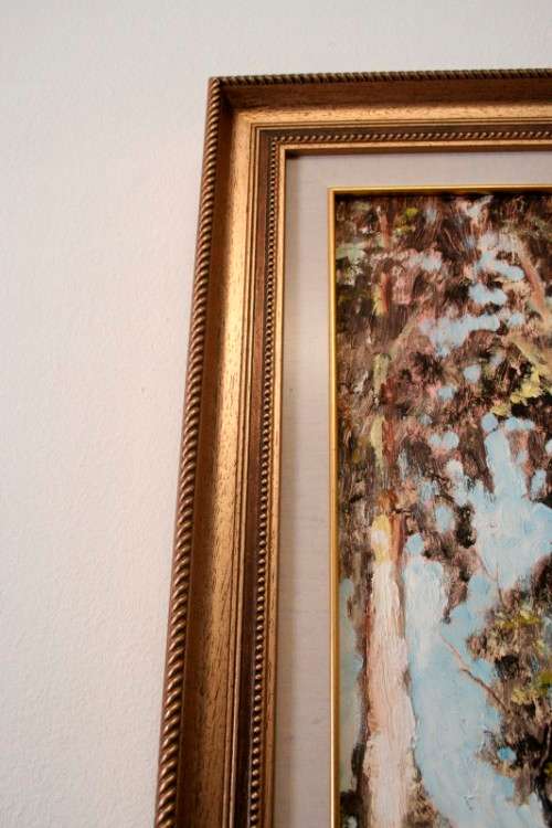 **RS17** A beautiful signed and framed "K Du Toit" oil painting of a scenic country home.