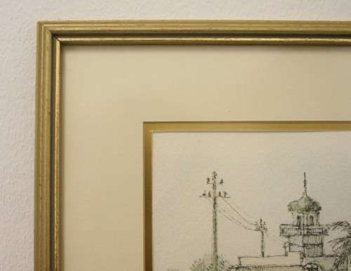 **RS17** A wonderful framed and signed Terry Niehaus water colour print street scene