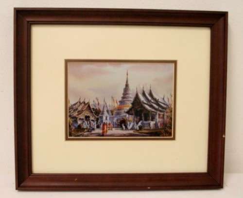 **RS17** 3 exquisite signed prints by Thanakorn Chaijinda of Thailand street scenes . Bid/ print.