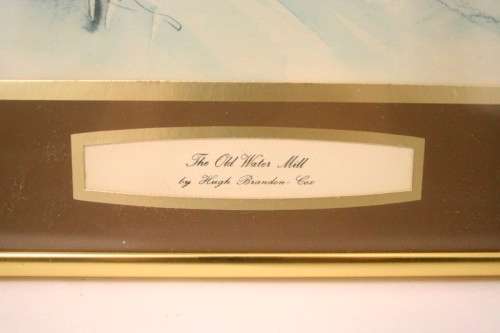 **RS17** A framed and signed Hugh Brandon Cox (1917-2003)  water colour print "The old water mill"