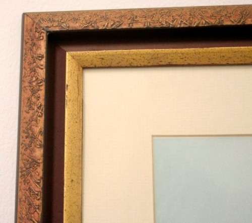 **RS17** A wonderful framed behind glass vintage Maurice Legendre "Pont Alexandre III" print.