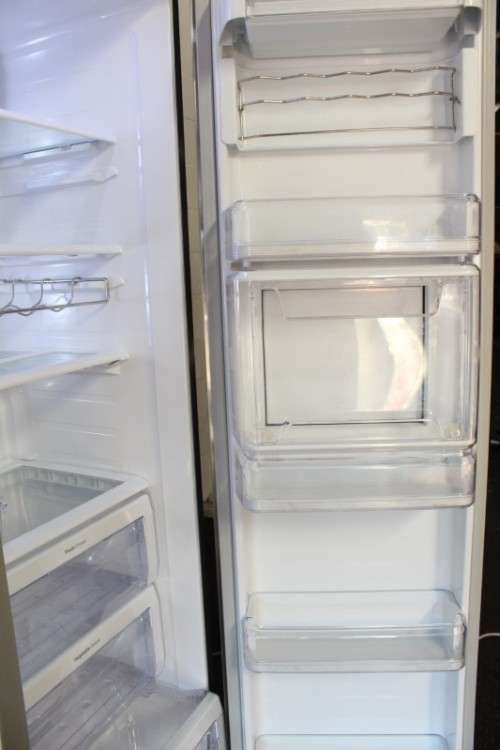 An awesome stainless steel Samsung (Model RSG5Furs) 760 litre side-by-side fridge-freezer