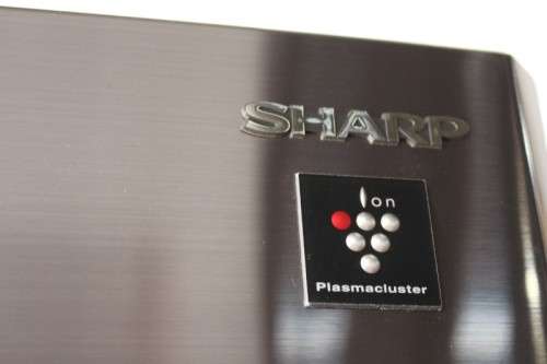A fantastic silver front Sharp (Model SJ FP85V-BK5) 605 litre side-by-side fridge-freezer
