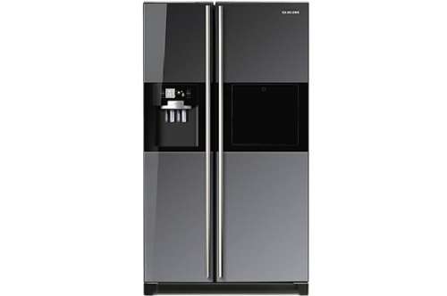 **RS17** Samsung mirror finish (Model RS21HFCMR) 524 litre side-by-side fridge-freezer w/ ice maker