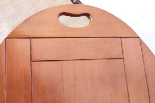 cherry wood coffee/ occasional table with turned legs and handle cut-outs on the side-Lifespace Sale