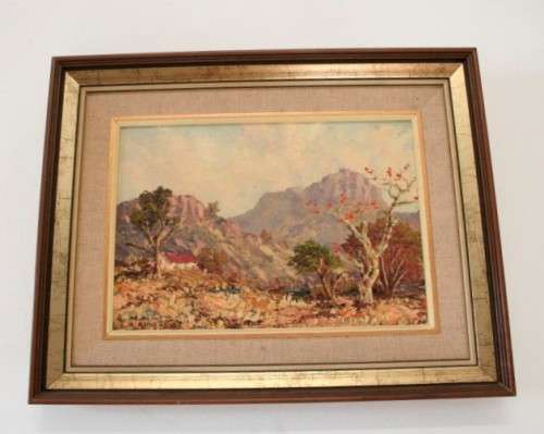 **RS17** A fantastic original signed and framed E B King (1958) oil on board landscape painting