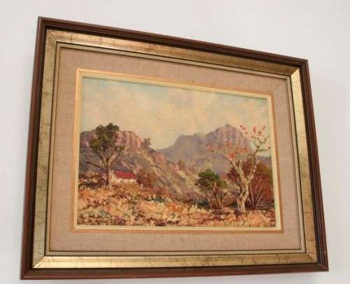 **RS17** A fantastic original signed and framed E B King (1958) oil on board landscape painting