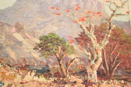 **RS17** A fantastic original signed and framed E B King (1958) oil on board landscape painting