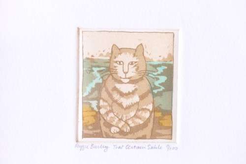 **RS17** An incredible numbered (9 of 100) Maggie Burley framed etching titled "That Certain Smile"