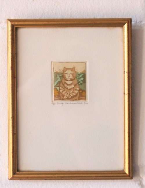 **RS17** An incredible numbered (9 of 100) Maggie Burley framed etching titled "That Certain Smile"