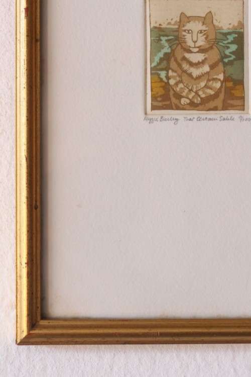 **RS17** An incredible numbered (9 of 100) Maggie Burley framed etching titled "That Certain Smile"