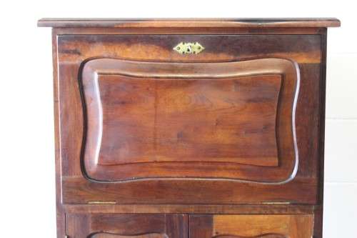 Beautiful Imbuia ball & claw fall-front drinks cabinet w double door bottom cupboard & brass handles
