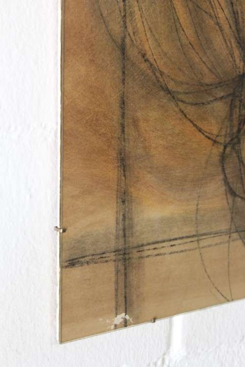 **RS17** Fantastic original signed Ben Macala (1938-1997) Abstract style painting with a glass front