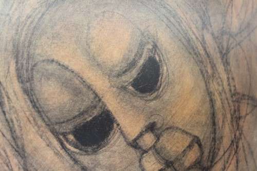 **RS17** Fantastic original signed Ben Macala (1938-1997) Abstract style painting with a glass front