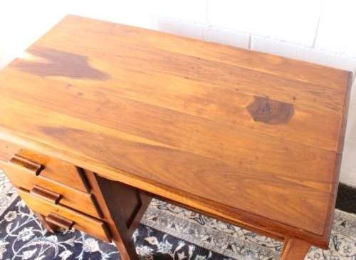 A wonderful vintage compact 3-drawer desk - perfect for a students bedroom or study or office