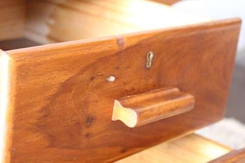 A wonderful vintage compact 3-drawer desk - perfect for a students bedroom or study or office