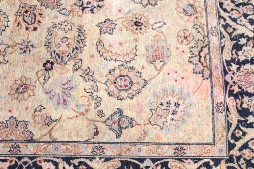 A wonderful large 275cm x 184cm Romanian Balkin Muras (persian) carpet with a Kashan design