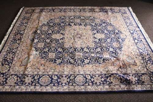 **RS17** An intricately detailed & longer pile original Iranian Kashan Persian carpet; 250cm x 202cm