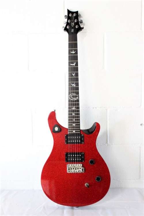 A awesome PRS SE Orianthi signature "red sparkle" electric guitar in good condition w/ carry bag!