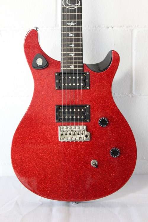 A awesome PRS SE Orianthi signature "red sparkle" electric guitar in good condition w/ carry bag!