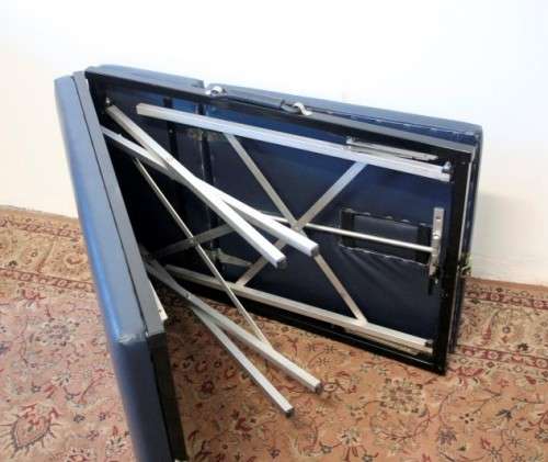 A fantastic fold up portable massage bed, perfect for travelling beauticians.