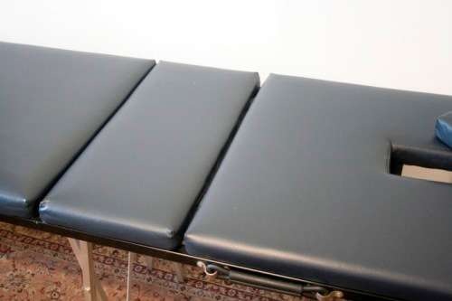A fantastic fold up portable massage bed, perfect for travelling beauticians.