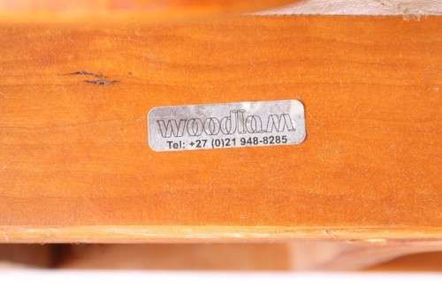**RS17** Awesome original "Woodlam" bentwood Sheraton style occasional chair w/ upholstered seat