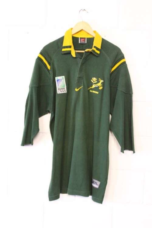 An awesome 1999 Springbok IRB Rugby World Cup Jersey made by Nike - size XXL