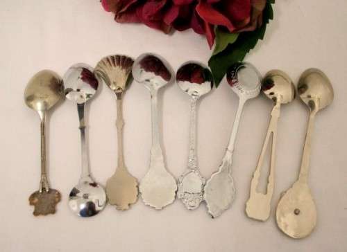 **RS17** A wonderful collection of eight assorted spoons, lovely to add to a collection.