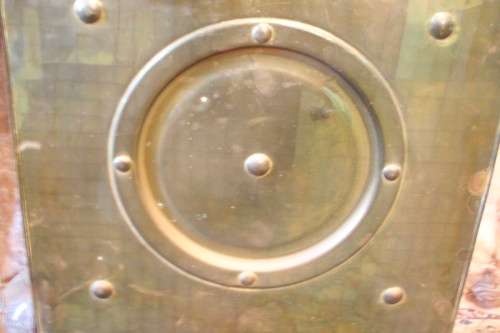 A fabulous vintage brass fireplace screen. Wonderful in front a fireplace!