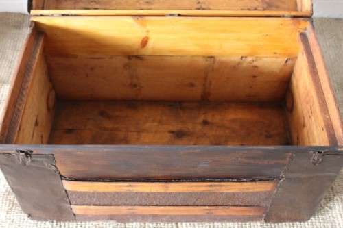 A stunning & rare antique Victorian (c1900) metal-clad wooden camel-back steamer travel trunk