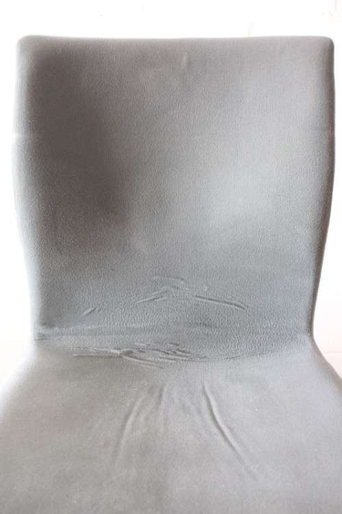**RS17** A stylish and modern "shaped" upholstered restaurant style dining chair - bid per chair