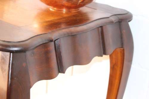 A beautiful tall (91cm) antique solid stink-wood & yellow-wood ball and claw hall table w/ a drawer