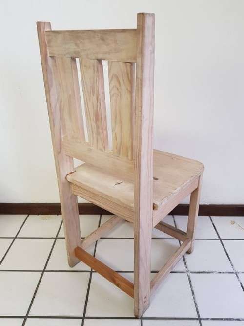 **RS17** Large collection of solidly built SA pine cafe/ restaurant dining chairs - price per chair