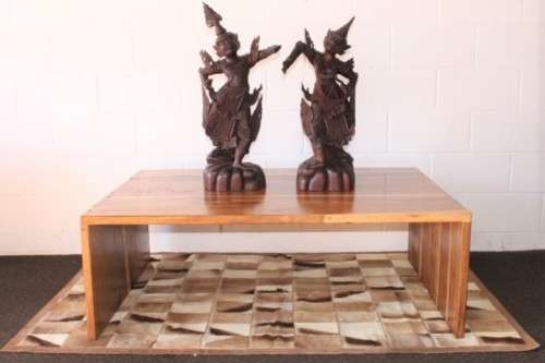 A very stylish solid African blackwood centre coffee table with clean modern lines - a stunner!!!