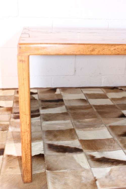 A very stylish solid African blackwood centre coffee table with clean modern lines - a stunner!!!