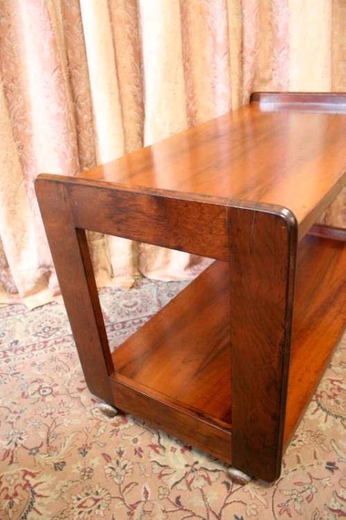 A lovely stylish Teak all purpose TV stand/occasional table on wheels.