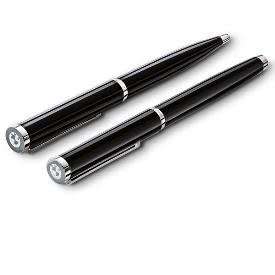A top quality original BMW fountain pen & ball-point pen set by Waldmann Pens of Germany