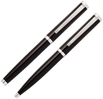 A top quality original BMW fountain pen & ball-point pen set by Waldmann Pens of Germany