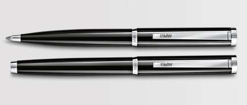 A top quality original BMW fountain pen & ball-point pen set by Waldmann Pens of Germany