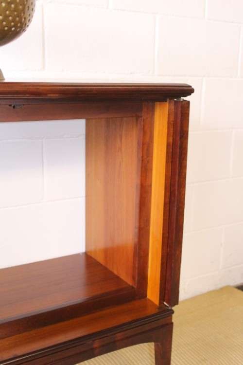 A beautiful solid teak retro mid-century "modern" TV cupboard with fold-back doors - a stunner!!