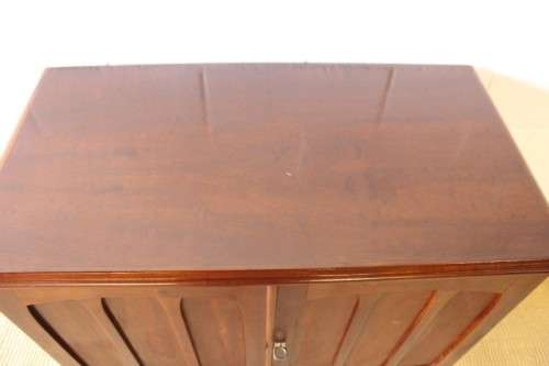 A beautiful solid teak retro mid-century "modern" TV cupboard with fold-back doors - a stunner!!